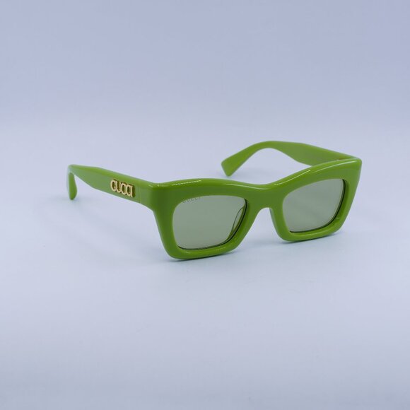 🕶️ New Gucci GG1773S 006 Sunglasses - Acid Green Frame, Green Lenses - Picture 1 of 12